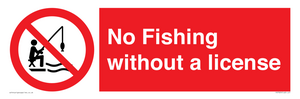 No Fishing without a license
