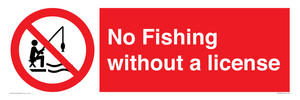 No Fishing without a license