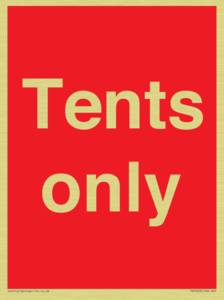 Tents only