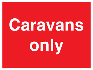 Caravans only