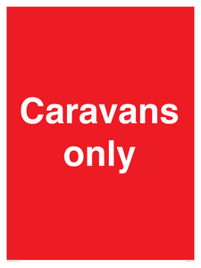 Caravans only