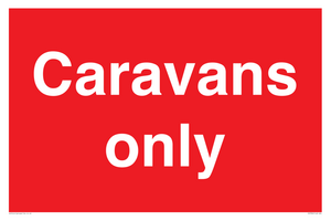 Caravans only