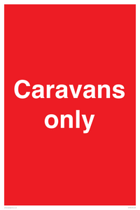 Caravans only