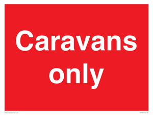 Caravans only
