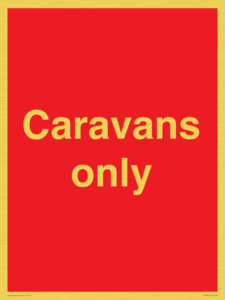 Caravans only