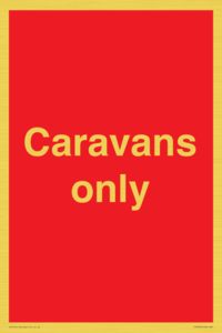 Caravans only