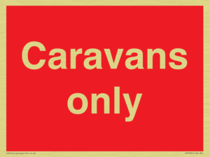 Caravans only