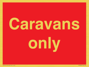 Caravans only