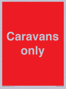 Caravans only