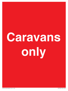 Caravans only