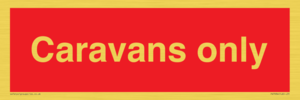 Caravans only