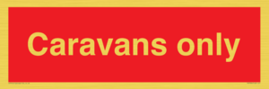 Caravans only