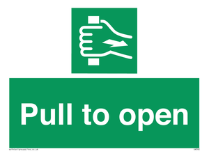 Pull to open