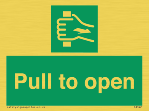 Pull to open