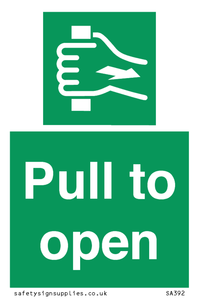 Pull to open
