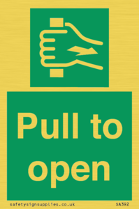 Pull to open