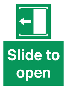 Slide to open left