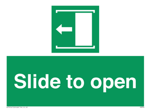 Slide to open left
