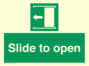 Slide to open left