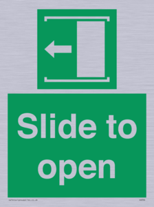 Slide to open left