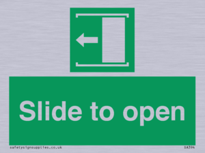 Slide to open left