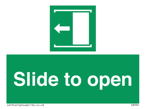 Slide to open left