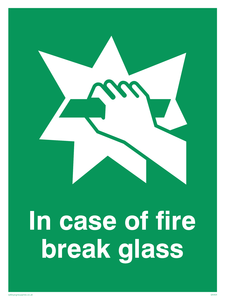 in case of fire break glass