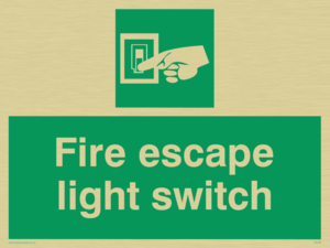 fire escape light switch