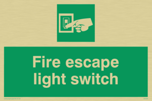 fire escape light switch
