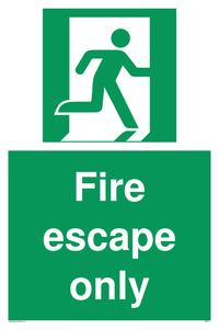 Fire Escape Only Sign