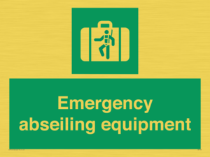 Emergency abseiling equipment
