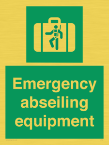 Emergency abseiling equipment