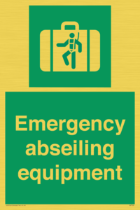 Emergency abseiling equipment