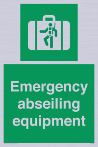 Emergency abseiling equipment