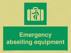 Emergency abseiling equipment