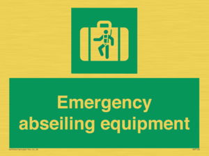 Emergency abseiling equipment