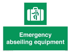 Emergency abseiling equipment