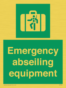 Emergency abseiling equipment