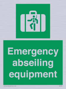 Emergency abseiling equipment