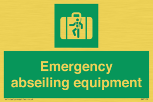 Emergency abseiling equipment