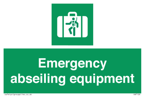 Emergency abseiling equipment