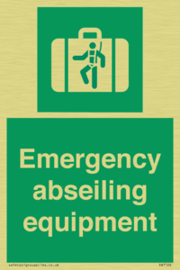 Emergency abseiling equipment