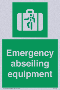 Emergency abseiling equipment