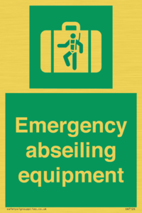 Emergency abseiling equipment