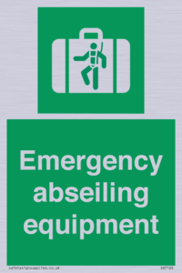Emergency abseiling equipment