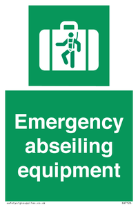 Emergency abseiling equipment