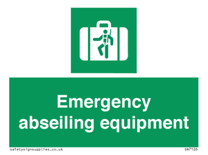 Emergency abseiling equipment