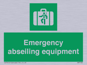Emergency abseiling equipment