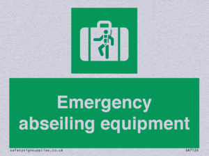 Emergency abseiling equipment