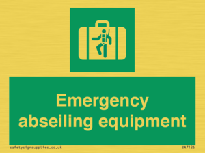 Emergency abseiling equipment